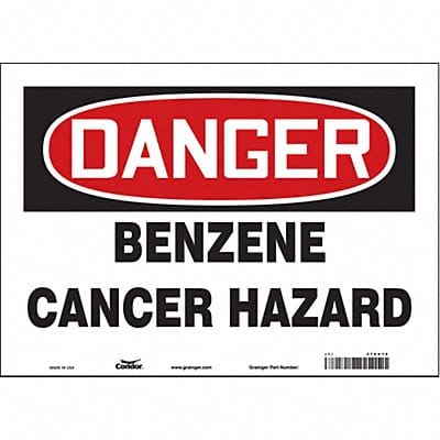 Safety Sign 10 in x 14 in Vinyl