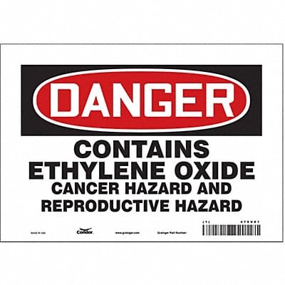 Safety Sign 7 in x 10 in Vinyl