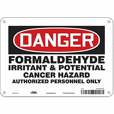 Safety Sign 7 inx10 in Polyethylene