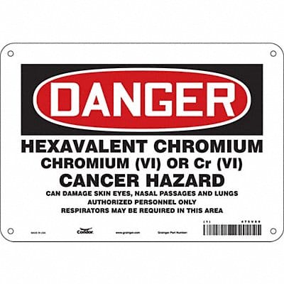 Safety Sign 7 in x 10 in Aluminum