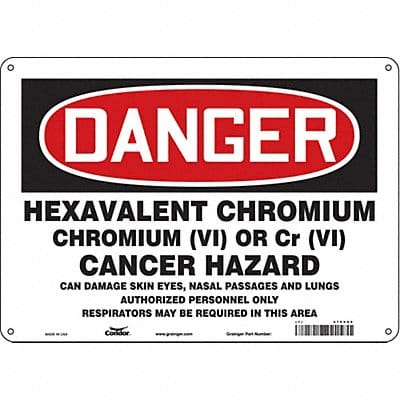 Safety Sign 10 inx14 in Aluminum