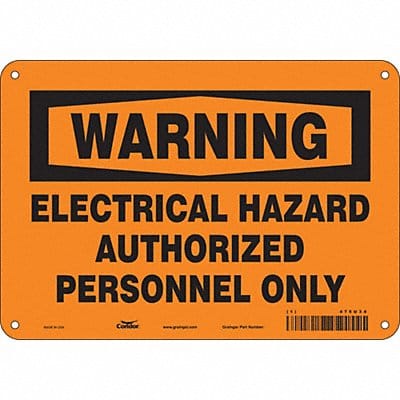 Safety Sign 7 in x 10 in Polyethylene