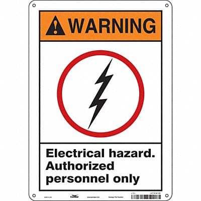 Safety Sign 14 in x 10 in Aluminum