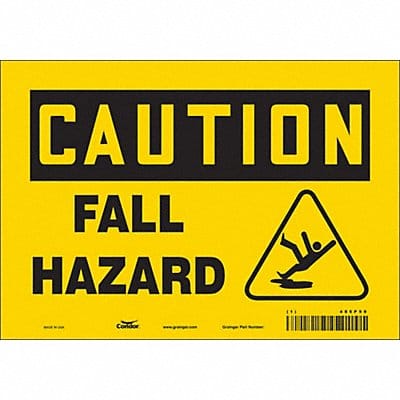 Safety Sign 7 inx10 in Vinyl