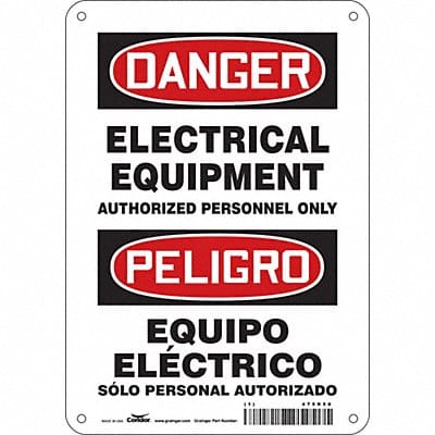 Safety Sign 10 inx7 in Aluminum