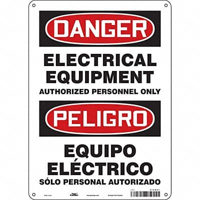 Safety Sign 14 in x 10 in Aluminum