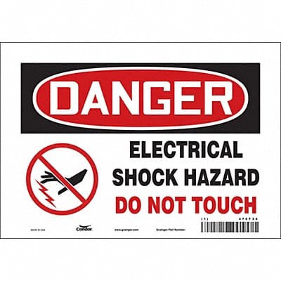 Safety Sign 7 inx10 in Vinyl