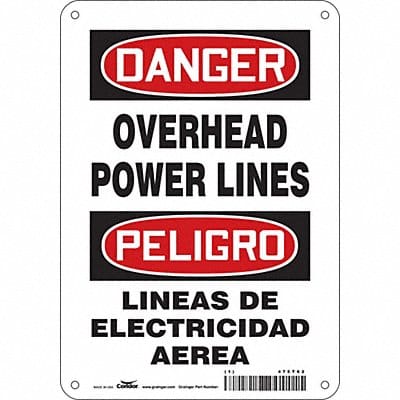 Safety Sign 10 inx7 in Aluminum