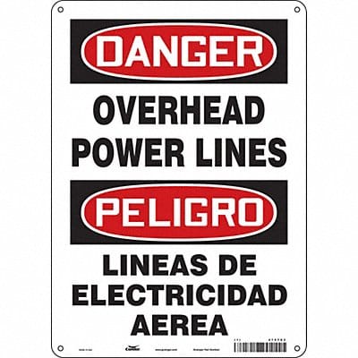 Safety Sign 14 inx10 in Aluminum