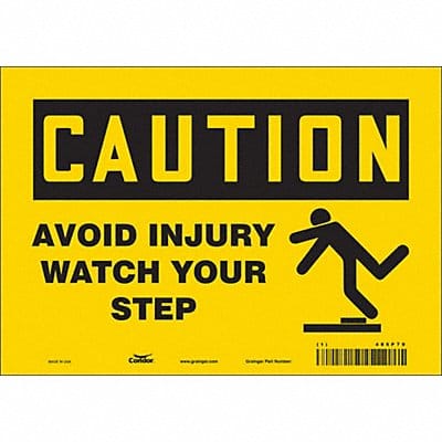 Safety Sign 7 inx10 in Vinyl