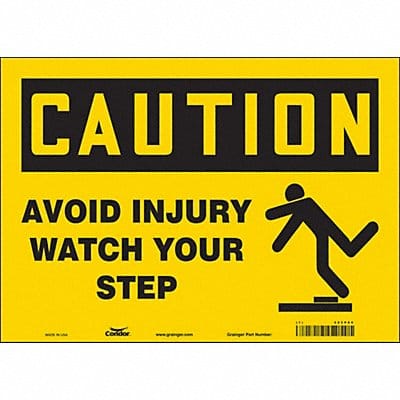 Safety Sign 10 inx14 in Vinyl