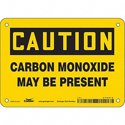 Safety Sign 5 inx7 in Polyethylene