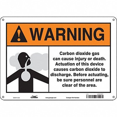 Safety Sign 10 inx14 in Aluminum