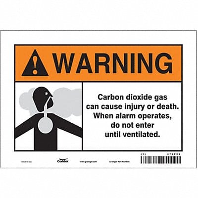 Safety Sign 7 in x 10 in Vinyl