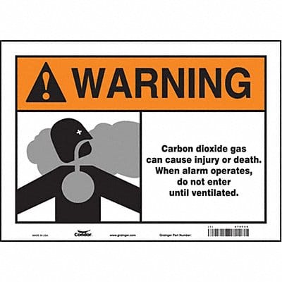 Safety Sign 10 in x 14 in Vinyl