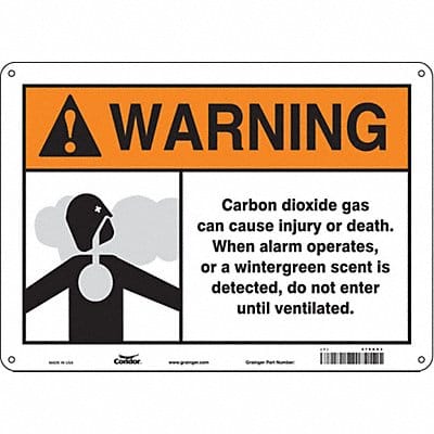 Safety Sign 10 inx14 in Aluminum