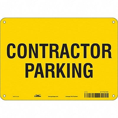 Contractor Parking Sign 7 x 10