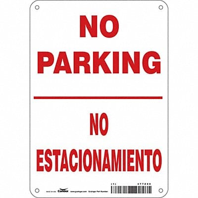 No Parking Sign 10 x 7