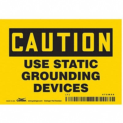 Safety Sign 3 1/2 inx5 in Vinyl