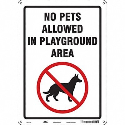 Safety Sign 14 in x 10 in Polyethylene