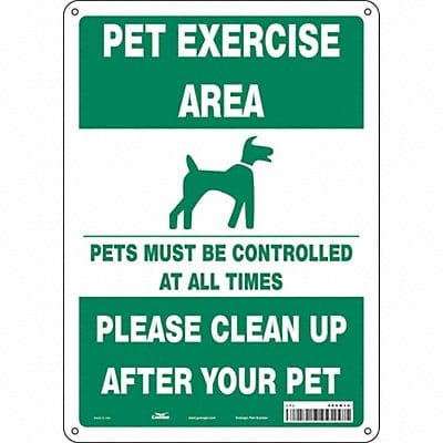 Safety Sign 14 in x 10 in Polyethylene