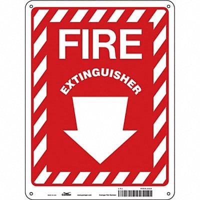 Safety Sign 12 in x 9 in Aluminum