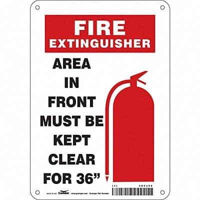 Safety Sign 10 in x 7 in Polyethylene