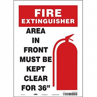 Safety Sign 14 in x 10 in Vinyl