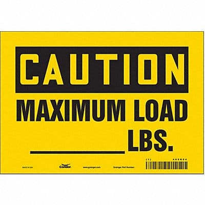 J8614 Safety Sign 7 inx10 in Vinyl