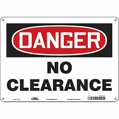 Safety Sign 10 inx14 in Aluminum