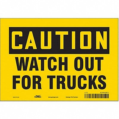 Safety Sign 7 in x 10 in Vinyl