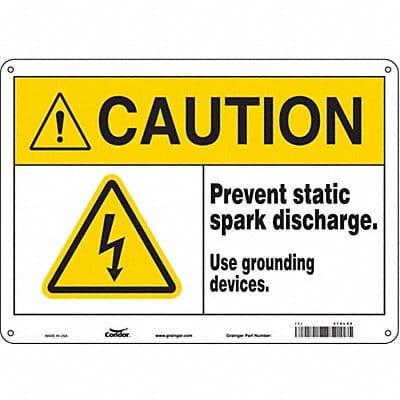 Safety Sign 10 in x 14 in Polyethylene