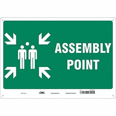 Safety Sign 14 in x 20 in Polyethylene