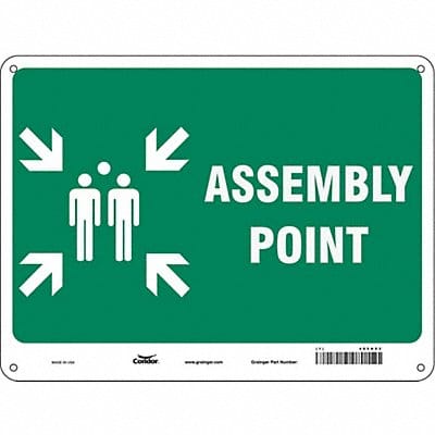 Safety Sign 18 in x 24 in Polyethylene