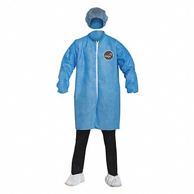 K7318 Lab Coat Blue Snaps 4XL PK30