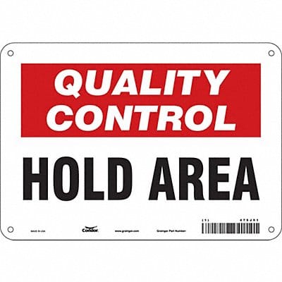 Safety Sign 7 in x 10 in Aluminum