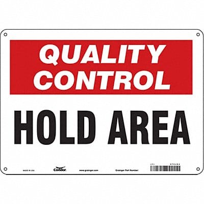 Safety Sign 10 inx14 in Polyethylene