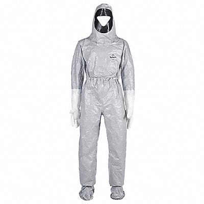 Hooded Coverall 3XL Gray Tychem(R) 6000