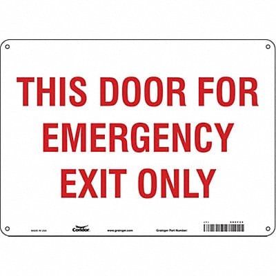 Safety Sign 10 in x 14 in Polyethylene