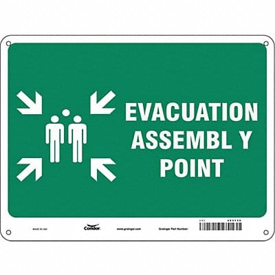 Safety Sign 18 in x 24 in Polyethylene