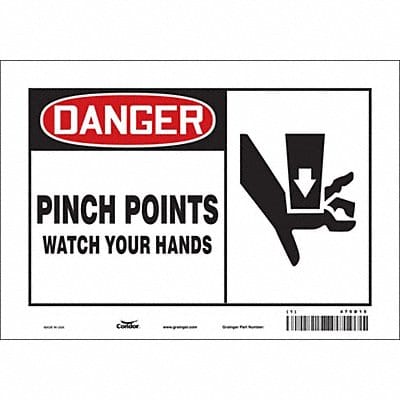 Safety Sign 7 in x 10 in Vinyl