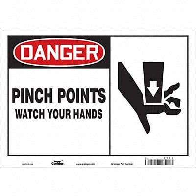 Safety Sign 10 inx14 in Vinyl