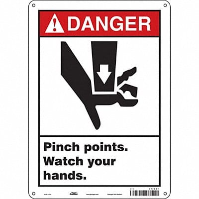 Safety Sign 14 inx10 in Aluminum