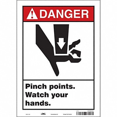 Safety Sign 14 in x 10 in Vinyl