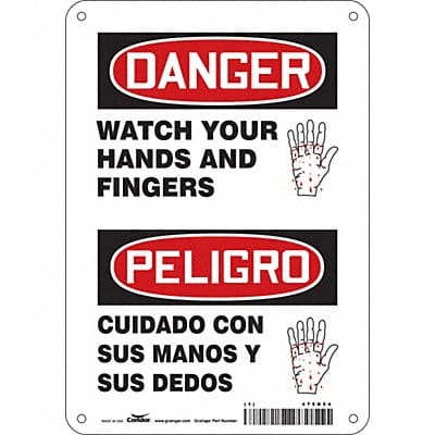 Safety Sign 10 inx7 in Aluminum