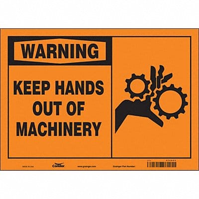 Safety Sign 10 in x 14 in Vinyl