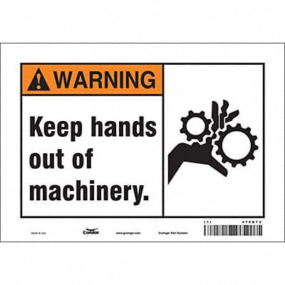 Safety Sign 7 inx10 in Vinyl