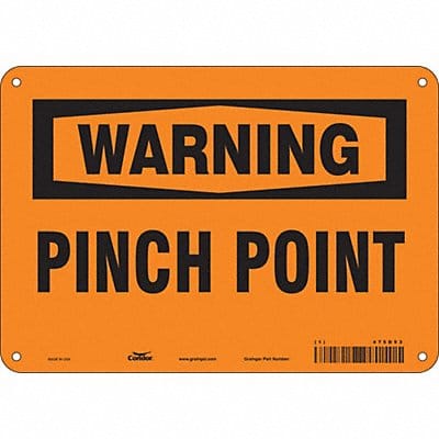 Safety Sign 7 in x 10 in Polyethylene