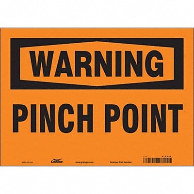 Safety Sign 10 in x 14 in Vinyl