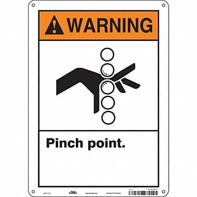 Safety Sign 14 in x 10 in Polyethylene